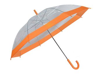 Automatic Poe Materials Promotional Printed Umbrella For Advertising Border Piping Edge