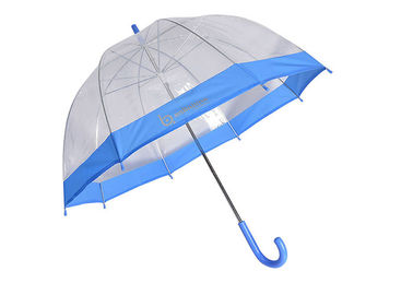 Automatic Poe Materials Promotional Printed Umbrella For Advertising Border Piping Edge
