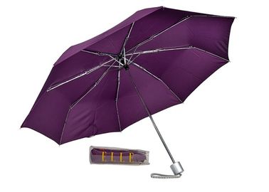 3 Folds Metal Frame Custom Promotional Umbrellas , Golf Style Umbrella