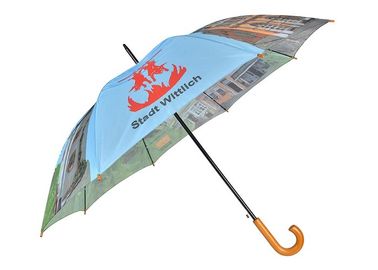 Diameter 120CM Promotional Printed Umbrellas , Firm Grip Large Golf Umbrella