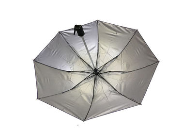 Foldable Anti UV Umbrella , Triple Fold Umbrella Super Light Manual Close Open
