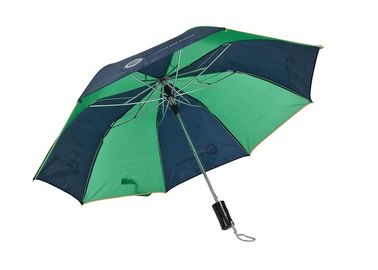 Auto Open Custom Logo Golf Umbrellas , Folding Golf Umbrella Windproof Steel Frame