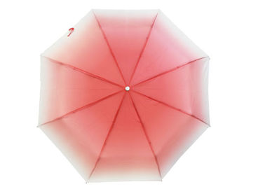 Windproof Folding Travel Umbrella , UV Protection Travel Umbrella Color Changing