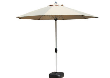 Commercial Heavy Duty Wooden UV Beach Umbrella 3.00mm Ribs Manual Open Close