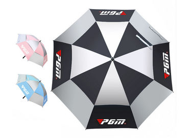 Anti Wind Double Canopy Golf Umbrella Windproof Frame For Windy Weather