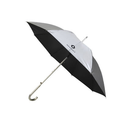 Plastic Handle Polyester Pongee Custom Logo Golf Umbrellas