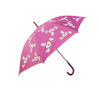 Compact 23"*8K Automatic Stick Umbrella With Metal Tips