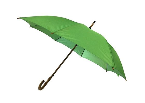 23 Inch Dia 102cm Pongee Fabric Wooden Handle Umbrella