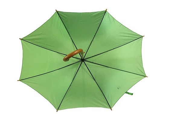 23 Inch Dia 102cm Pongee Fabric Wooden Handle Umbrella