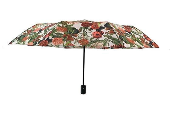 Ladies Pongee Automatic Folding Umbrella For Travel