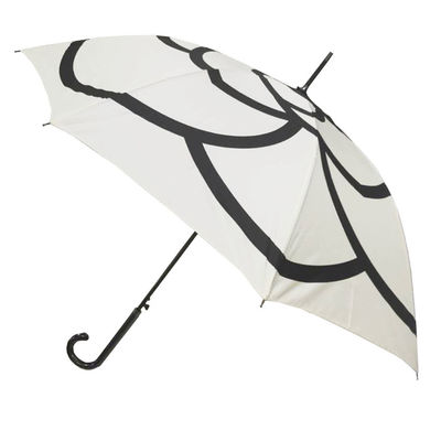 Windproof J Shape Handle 23&quot; Auto Open Stick Umbrella