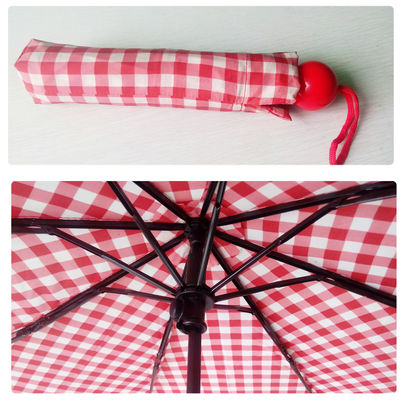 Triple Folding Metal Ribs Foldable Umbrella For Men
