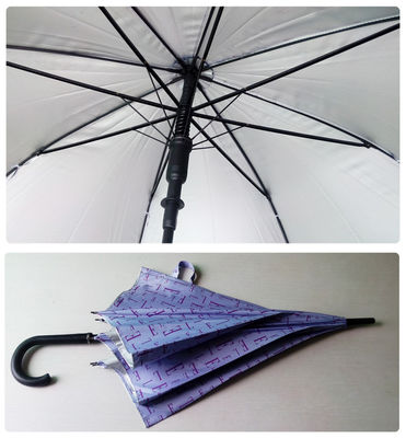 Auto Open Pongee Straight Windproof Golf Umbrellas