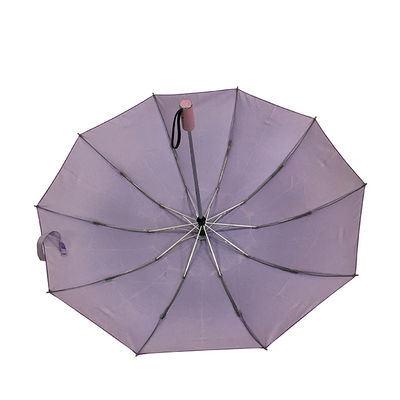 Double Fiberglass Ribs Pongee Inverted Travel Umbrella