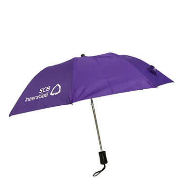 Wholesale SilkLogo Plastic Straight Handle Compact 2 Fold Umbrella