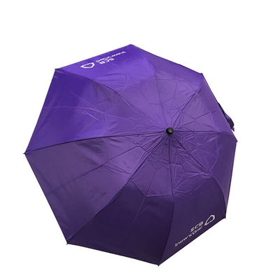 Wholesale SilkLogo Plastic Straight Handle Compact 2 Fold Umbrella