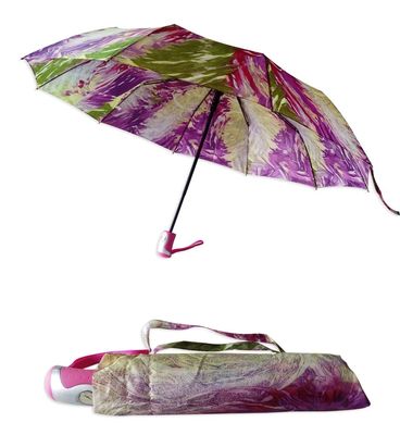 Parasol Waterproof/Windproof 2 Folding Colorful Umbrella for Women
