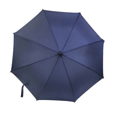 Semi Automatic Wooden Handle Straight strong windproof umbrella