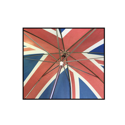 UK Flag Printed Polyester Fabric Promotional Golf Umbrellas