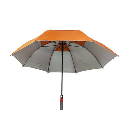 27" Windproof Straight Promotion Golf Umbrellas For Advertising