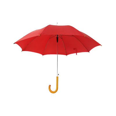 AZO Free 23 Inch J Shape Wooden Handle Auto Open Umbrella