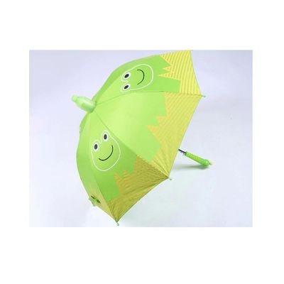 Windproof Pongee Kids Compact Umbrella 19''*8K With Anti Drip Plastic Cover