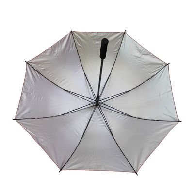 Silver Coating 	Pongee 190T Semi Automatic Umbrella 27 Inch