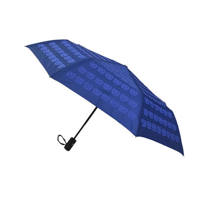 Mini Windproof 21 Inch Polyester 190T 3 Folding Umbrella For Travel