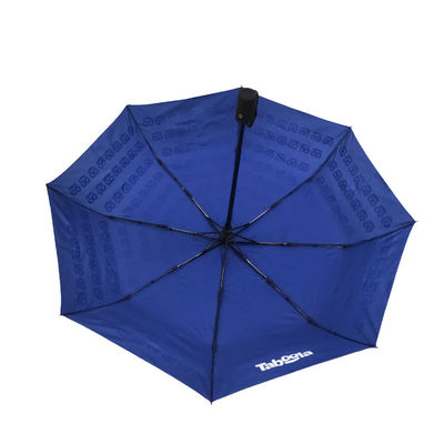Mini Windproof 21 Inch Polyester 190T 3 Folding Umbrella For Travel
