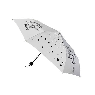 8 Ribs Auto Open Close Mini Folding Umbrella Digital Printing With Shopping Bag