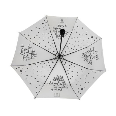 8 Ribs Auto Open Close Mini Folding Umbrella Digital Printing With Shopping Bag