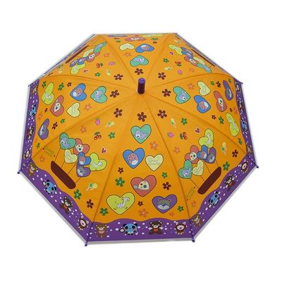 UPF Cartoon POE Small Umbrella For Kids 21 Inches