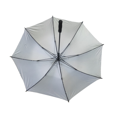 25 Inch 8K Windproof Straight Handle Umbrella With Fiberglass Frame