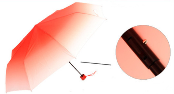 Customized Compact 3 Folding Mini Windproof Rain Umbrella
