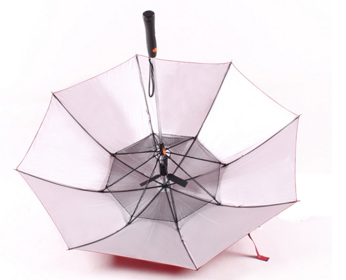 190T Pongee Summer Blast Umbrella Fan With Plastic Handle
