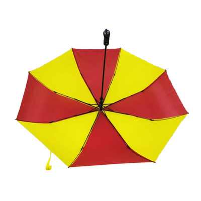 TUV Certified Foldable Polyester 190T Windproof Mens Umbrella