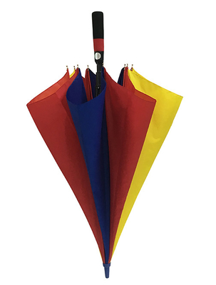 130cm 190T Pongee Rainbow Color Umbrella With Fiberglass Ribs