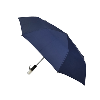 Fantastic 3 Folding Pongee Raincoat Umbrella With Storage Handle