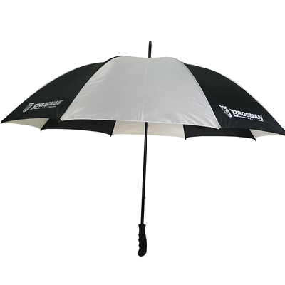 Diameter 130CM 190T Polyester Golf Umbrella With Metal Frame