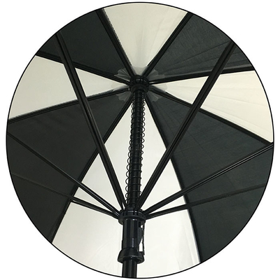 Diameter 130CM 190T Polyester Golf Umbrella With Metal Frame