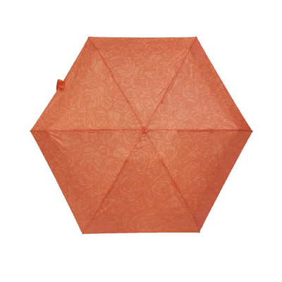 Windproof Fiberglass 5 Folding Mini Pocket Umbrella With EVA Case