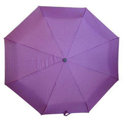 Windproof Pongee fabric Folding Mini Umbrella With Fiberglass Frame