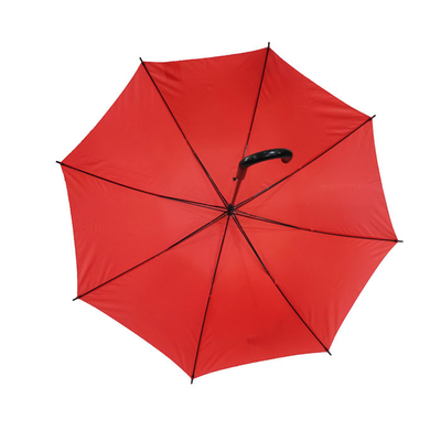 RPET Pongee Custom Logo Umbrella Diameter 105CM With Plastic J Handle