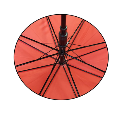 RPET Pongee Custom Logo Umbrella Diameter 105CM With Plastic J Handle