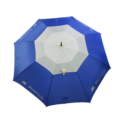 BSCI Waterproof Fiberglass Windproof Golf Umbrellas