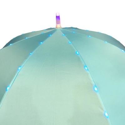 Diameter 80CM Pongee Manual Open LED Light Umbrella For Kids