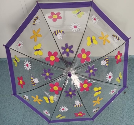 70cm Auto Open Dome Shape POE Kids Compact Umbrella