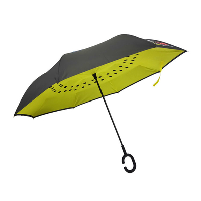 Polyester 190T C Hook Upside Down Reverse Umbrella