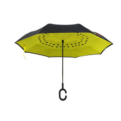 Polyester 190T C Hook Upside Down Reverse Umbrella