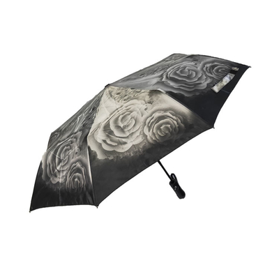TUV Auto Open And Close Pongee Foldable Windproof Umbrella For Sun Protection
